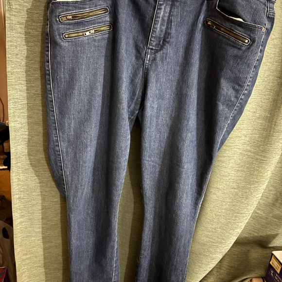 Roz & Ali Denim - Roz & Ali Dark Blue Skinny Jeans
